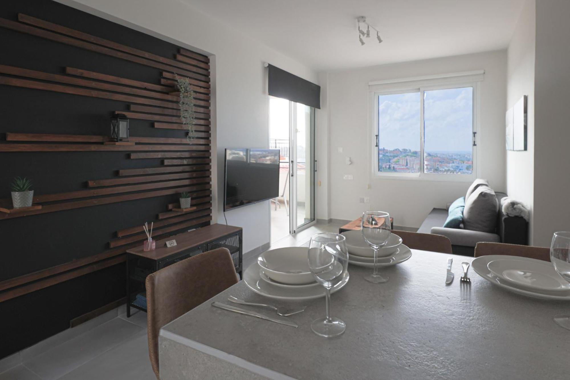 Ferienwohnung Eden Blue-Horizon 1B, Paphos, Sea View, Pool Konia Exterior foto