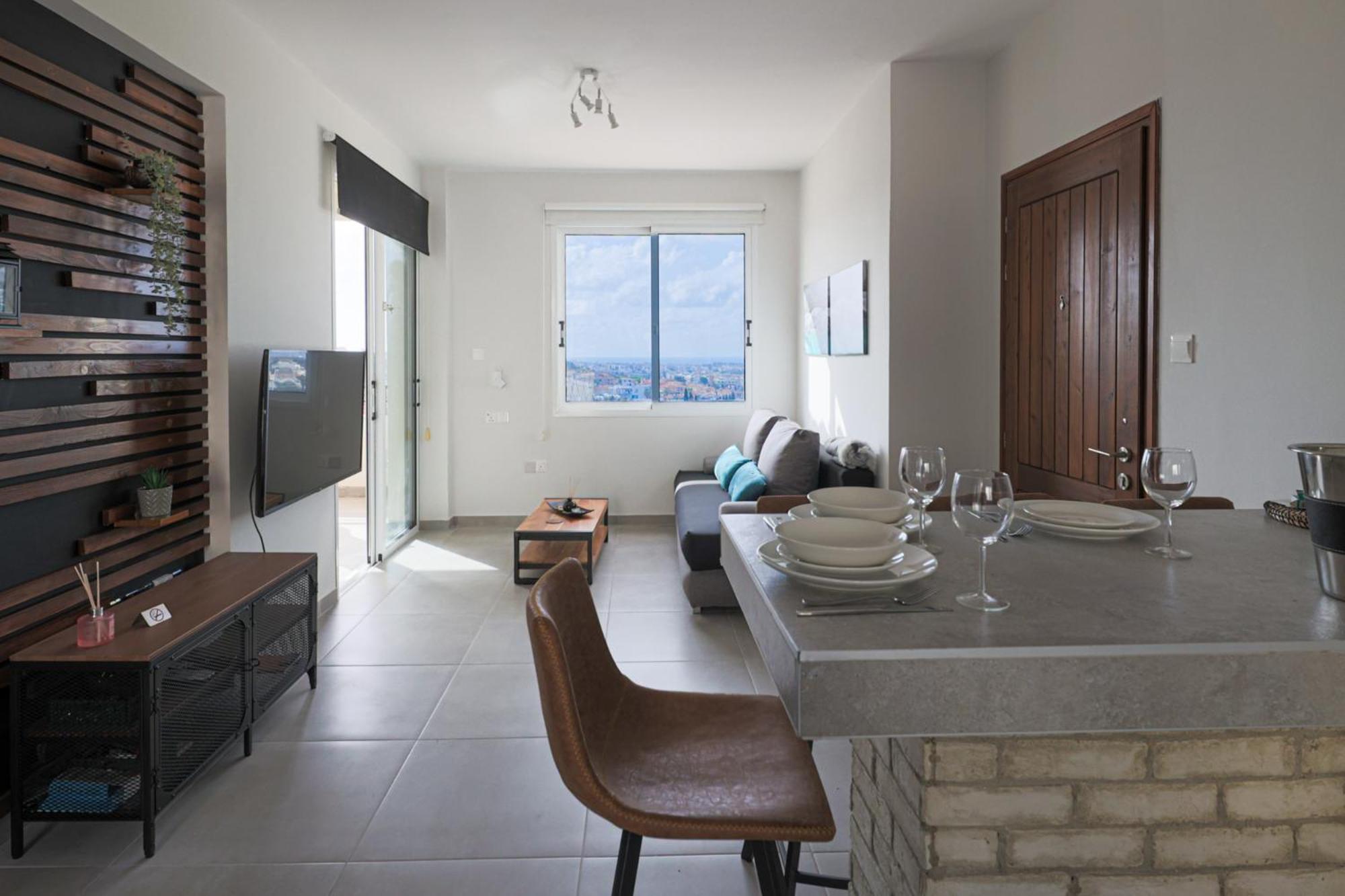 Ferienwohnung Eden Blue-Horizon 1B, Paphos, Sea View, Pool Konia Exterior foto