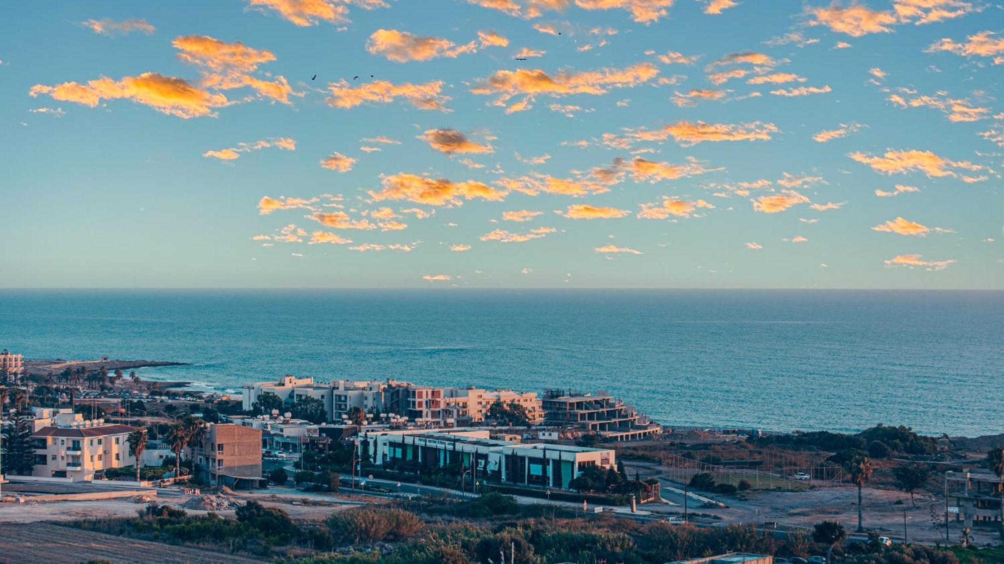 Ferienwohnung Eden Blue-Horizon 1B, Paphos, Sea View, Pool Konia Exterior foto